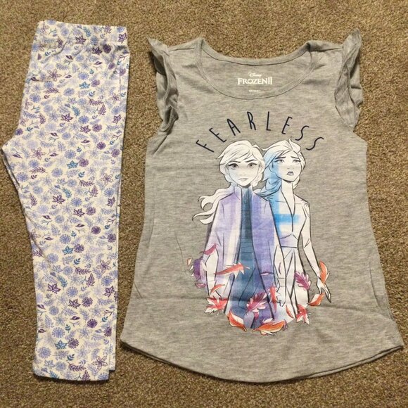 Disney Other - Sz 6 NWOT DISNEY Frozen ll Tee & Leggings Outfit